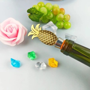 Golden Pineapple Wine Stopper Metal Sealing Universal Bottle Plug Colorful Design - Product Image 4
