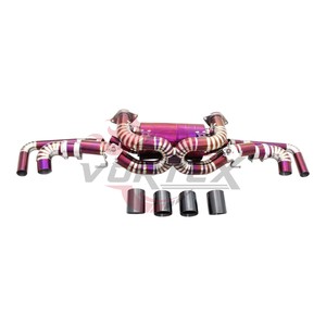 Vortex Titanium Valvetronic Exhaust fits Aston Martin Vantage 4.0T 4.7L Performance Racing Muffler Heated Purple Upgrade <b>Kit</b> - Product Image 2