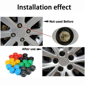 Le capuchon d'écrou de boulon de roue gris noir couvre le couvercle central pour Audi <span class=keywords><strong>Skoda</strong></span> Volvo Tesla AUDI VW Toyota Ford - Product Image 6