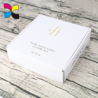 Boîte d'expédition en papier personnalisée avec logo personnalisé de luxe noir de Noël imprimé en usine