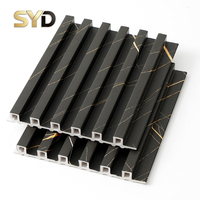 Panneau mural WPC ignifuge et imperméable pour décoration intérieure de façade et de plafond, idéal pour les grandes chambres d'hôtel, installation rapide DIY