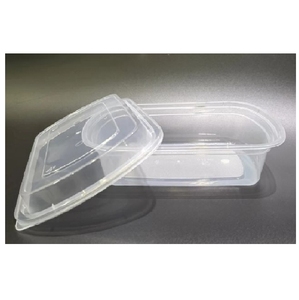 28-32oz accessoires de cuisine en plastique transparent PP rectangulaire à emporter boîtes pliantes micro-ondables - Product Image 1