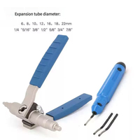 Kit Expansor de Tubos Manual VST-22B VST-22C VTT-5, Herramienta de Abocardado y Expansión de Tubos de Cobre y Aluminio de 6-22mm para Reparación de HVAC y Refrigeración
