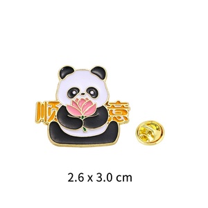 Broche mignonne Panda Fleur avec texte inspirant pour la rentrée scolaire 2026 – Cadeau pour étudiant, technique d'huile coulante - Product Image 6
