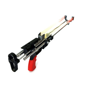 Nueva Resortera Negra <span class=keywords><strong>de</strong></span> Metal para <span class=keywords><strong>Caza</strong></span>, Resortera <span class=keywords><strong>Profesional</strong></span> Potente con 12 Bandas <span class=keywords><strong>de</strong></span> Goma, Resortera para Tiro al Aire Libre - Product Image 3