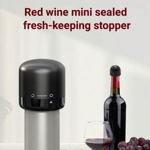 Wholesale Hot Selling Custom logo bar Accessories <b>Mini</b> Silicone Cocktail champagne Stopper Red Wine Bottle Stoppers with Box - Product Image 4