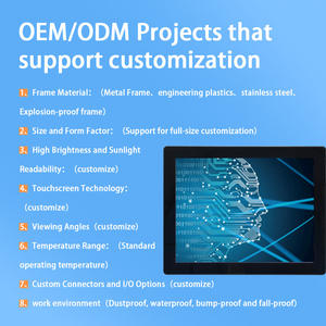 <span class=keywords><strong>Monitor</strong></span> HDMI besi tahan karat 10.1 inci NEMA 4X lingkungan higienis <span class=keywords><strong>monitor</strong></span> kinerja andal konstruksi tahan lama - Product Image 2