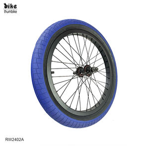 Llanta de aleación de <span class=keywords><strong>aluminio</strong></span> con neumático de color personalizado, juego de ruedas de bicicleta BMX de 20 pulgadas - Product Image 3