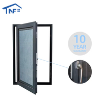 Ventana Abatible Lateral de Doble Vidrio, Personalizada, de Acero Inoxidable, Horizontal, Moderna, de Aleación de Aluminio, Tipo Casement