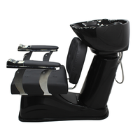 Chaise de salon avec bac pour le lavage des cheveux, chaise de lavage pour spa capillaire, chaise de salon pour le lavage des cheveux