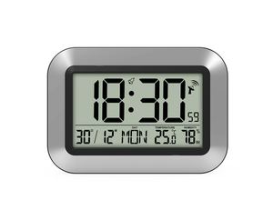 Digital Alarm Clock Temperature Humidity Meter Time Snooze Calendar Radio <b>Electric</b> Table <b>Desk</b> Wall LCD Display Alarm Clock - Product Image 1