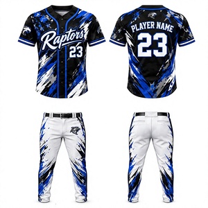 Uniformes de Softbol Personalizados, Camiseta de Béisbol con Impresión por Sublimación, Uniformes de Béisbol Sublimados, Diseño Personalizado con Nombre y Número del Equipo - Product Image 1