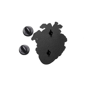 Grosir Ocean Wave Heart Blue Landscape bros pakaian Aksesori logam lencana kerah Pin perhiasan indah hadiah baru - Product Image 5