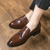 Chaussures de luxe pour hommes, mocassins à enfiler en PU, style décontracté chic, marque de créateur, parfaites pour assortir aux costumes