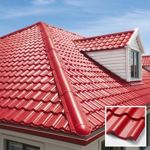 Tejas de Techo de Resina Sintética de PVC y Bambú Corrugado Pingyuan Modern Spanish R1050 - Impermeables, Resistentes a los Rayos UV y Duraderas para Techos de Villas - Product Image 4