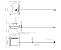 Antenne céramique StrongFirst 1575Mhz 3V 3.3V 5V GPS L1+L2+L5