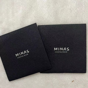 Tovagliolo nero con stampa a lamina d'<span class=keywords><strong>argento</strong></span>-<span class=keywords><strong>tovaglioli</strong></span> <span class=keywords><strong>di</strong></span> <span class=keywords><strong>carta</strong></span> airlay, asciugamani usa e getta per ospiti con assorbente - Product Image 2