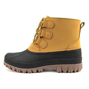 Bottes d'hiver imperméables en cuir, bottes de neige classiques doublées de feutre, bottes de neige chaudes pour femmes, bottes de canard - Product Image 2