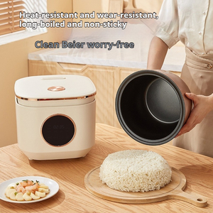 หม้อหุงข้าวขนาดใหญ่ 5 ลิตร สีเบจ อเนกประสงค์ สำหรับใช้ในครัวเรือน ระบบตั้งเวลาล่วงหน้า คุณภาพสูง เคลือบสารกันติด 110-220V ขายดี พร้อมถ้วยตวง - Product Image 3