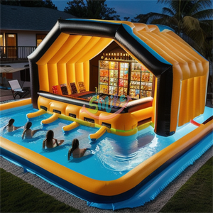 <span class=keywords><strong>Bar</strong></span> de <span class=keywords><strong>piscine</strong></span> flottant ouvert gonflable de taille personnalisée commerciale - Product Image 4