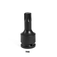 Clé à douille pneumatique robuste de 3/4 pouces pour embouts étoile T90 T100, pour réparation de moteur de translation de pelle hydraulique, embouts hexalobulaires
