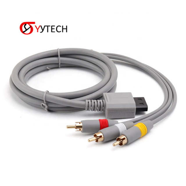 SYYTECH Game Console HD AV Adapter 3RCA Cable Audio Connection Cord for Nintendo Wii Cable Game Accessories