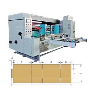 Trung quốc sản xuất các tông rs4 carton phân vùng ROTARY nhãn hiệu Mini <span class=keywords><strong>slotter</strong></span> hộp carton Máy làm - Product Image 1