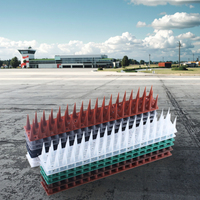 Dispositif répulsif d'oiseau d'épine d'épine d'oiseau d'Anti-pigeon en plastique extérieur de lutte antiparasitaire d'aéroport de champ portatif solide pour des tours