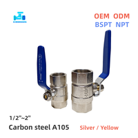 Katup Bola Baja Karbon Berkualitas Tinggi Harga Kompetitif OEM ODM Manual untuk Gas, Air, Minyak, Uap, Fitting Pipa Ulir Jantan/Betina