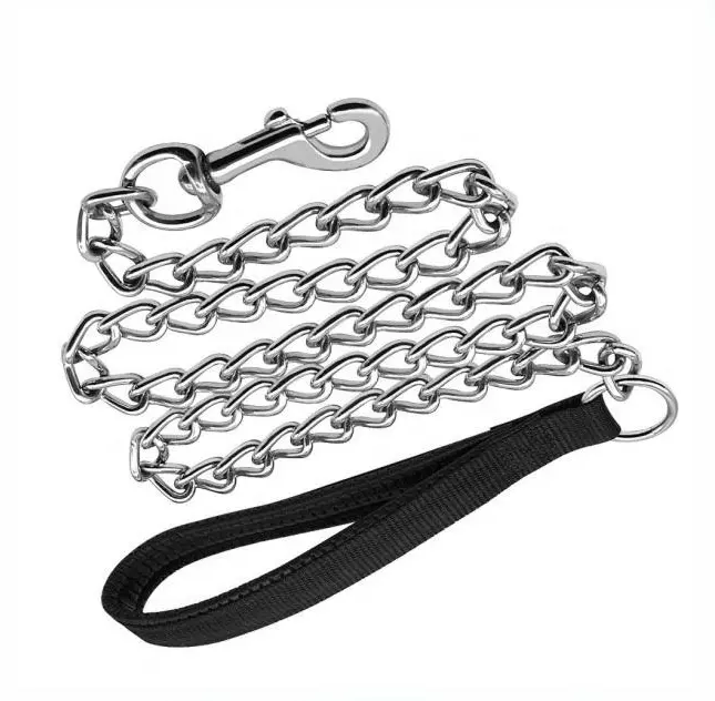 Collier d'entraînement de haute qualité en fer, chaîne torsadée pour chien, laisse pour animaux de compagnie, collier cravate pour chien, chaîne en acier inoxydable P