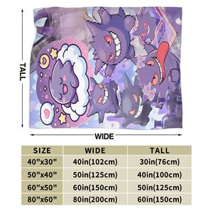 ผ้าห่มลายการ์ตูนเก็นการ์ ผ้าห่มฟลานเนลสำหรับเดินทาง สำนักงาน ห้องนั่งเล่น ขอ<span class=keywords><strong>ง</strong></span>ขวัญ อนิเมะ - Product Image 6