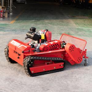 HT800 petit robot coupe-herbe Diesel largeur de coupe 80cm 100cm 120cm télécommande sur chenilles tondeuse à gazon tondeuse à fléaux - Product Image 4