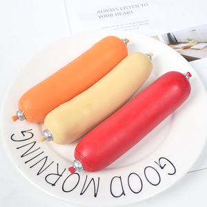 Jouet anti-stress TPR en forme de saucisse, jouet à presser en forme de hot-dog, jouet anti-anxiété pour enfants et adultes - Product Image 3