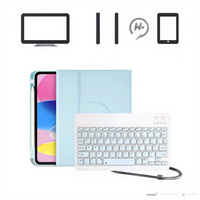 Étui de protection pour tablette Huawei MatePad Pro 12,2 pouces 360° °   Clavier magnétique rotatif avec couvercle en acrylique pour tablette