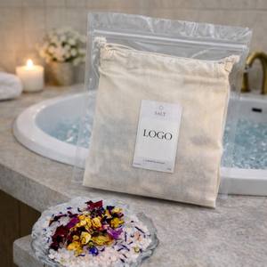 Sachets de thé de <span class=keywords><strong>bain</strong></span> floraux faits à la main S&Soak avec des sels de l'Himalaya et de la mer Morte, des huiles essentielles, utilisation en spa pour tous les âges - Product Image 2