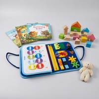 Livre sensoriel personnalisable en feutre pour la maternelle, livre d'activités Montessori, livre d'autocollants magiques pour l'éveil des bébés, jouets pour enfants et tout-petits