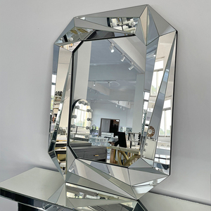 <span class=keywords><strong>Grand</strong></span> <span class=keywords><strong>miroir</strong></span> <span class=keywords><strong>mural</strong></span> carré pour la décoration, <span class=keywords><strong>miroir</strong></span> d'appoint élégant et moderne sans cadre à bords biseautés pour entrée, salle à manger, salle de bain - Product Image 2