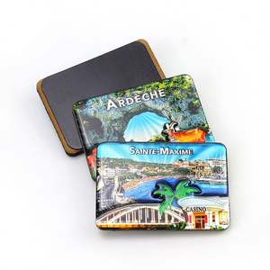 Aimants de réfrigérateur personnalisés en bois avec feuille métallisée, design créatif, pour entreprises, Croatie - Product Image 4