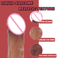 Sexspielzeug Dildo Vibrator Realistischer Dildo Penis für Klitorale G-Punkt Anale Stimulation Flüssiges Silikon Saugnapf Erwachsenen-Sexspielzeug