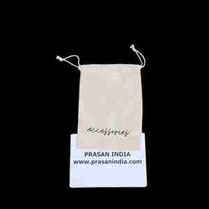 <b>Small</b> Reusable and Portable Cotton Drawstring Pouch <b>Bags</b>-Eco-Friendly Make Your Brand Stand Out and Create Talk! - Product Image 6