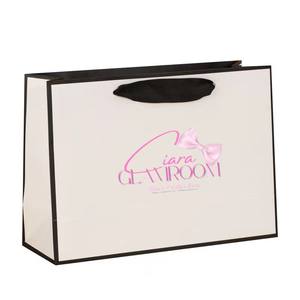 Sacs en papier personnalisés pour vêtements, chaussures, cadeaux, colis, bijoux, sacs à poignée, emballage imprimé, sacs de shopping en papier pour pulls, vêtements - Product Image 4