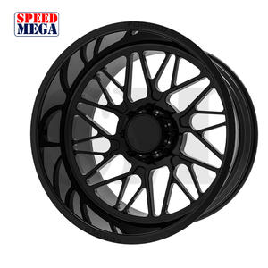 ล้อรถบรรทุกอะลูมิเนียมอัลลอยด์ขัดเงาแบบฟอร์จสั่งทำพิเศษ ขนาด 24x14 26x14 28x14 28x16 8x170 8x180 8x6.5 6x5.5 - Product Image 2