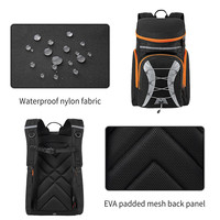 Sac à dos de voyage et de ski Waterpride Custom, nouveau style tendance, en nylon, 30-40L, avec couleur personnalisée