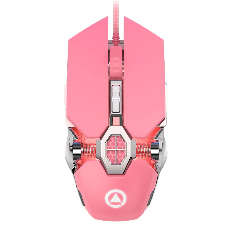 Pink Wire Gaming Mouse Games MICE Ergonomic 7 Keys Backlit For HP DELL Laptop Computer Notebook PC Gamer Mice Girl Woman Mouse