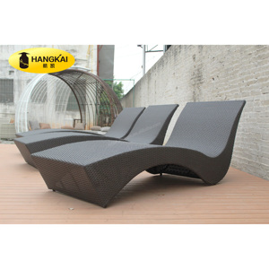 King-tumbona de mimbre para exteriores, cama de Sol para Patio, venta al por mayor - Product Image 4