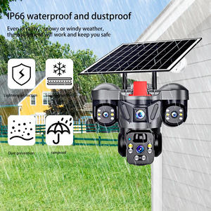 KERUI kamera Solar 6MP WIFI 10X Zoom, kamera keamanan rumah versi malam warna jaringan pengamatan surya V380 PRO 3 layar - Product Image 6