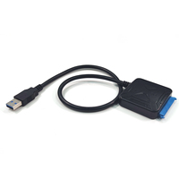 Cable Adaptador de Disco Duro Externo USB 3.0 SATA, Cable Adaptador SATA a USB para SSD/HDD de 2.5 Pulgadas, Compatible con UASP