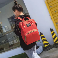 Sac à dos pour maman imperméable et élégant en gros, sac à dos de voyage, sac à langer pour bébé, polyester pour maman