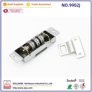 <span class=keywords><strong>Serrure</strong></span> à combinaison intégrée 9902J en alliage <span class=keywords><strong>de</strong></span> zinc, à montage encastré, avec cache <span class=keywords><strong>de</strong></span> protection pour valise, coffret et boîte à outils - Product Image 3