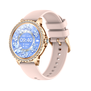 Oro argento <span class=keywords><strong>rosa</strong></span> bianco moda splendido diamante ragazze <span class=keywords><strong>Smartwatch</strong></span> salute intelligente orologio sportivo pressione sanguigna - Product Image 2